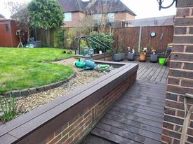 home renovation with ramp access in yard